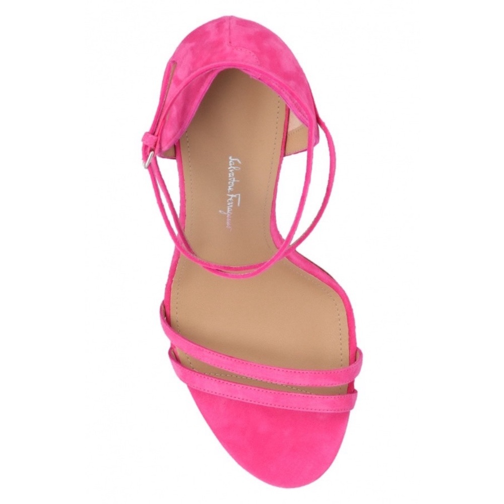 NWT Salvatore Ferragamo Ines Pink Suede Stiletto heels - Picture 3 of 12